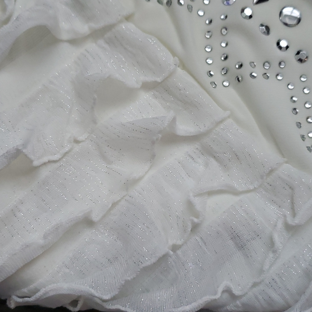 White Ruffle Tank - Picture 6 of 7